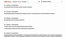 What Konstytucja.online website looked like in 2024 (1 year ago)