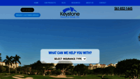 What Keystone-ins.com website looks like in 2024 