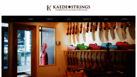 What Kaedestrings.com website looks like in 2024 