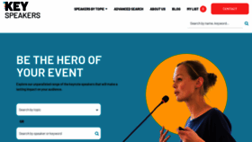 What Keyspeakers.com website looked like in 2024 (1 year ago)