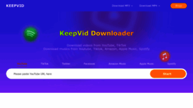 What Keepvid.ch website looks like in 2024 