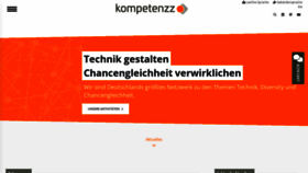 What Kompetenzz.net website looks like in 2024 