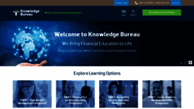 What Knowledgebureau.com website looks like in 2024 