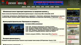 What Krasnogorsk.info website looks like in 2024 