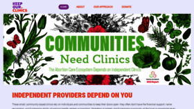 What Keepourclinics.org website looks like in 2024 