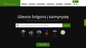 What Kurgyvenu.lt website looks like in 2024 