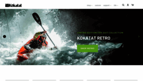 What Kokatat.com website looks like in 2024 