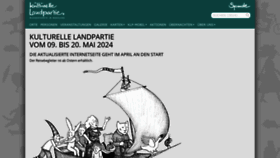 What Kulturelle-landpartie.de website looks like in 2024 
