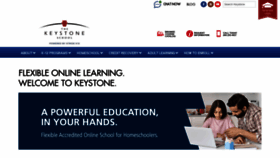 What Keystoneschoolonline.com website looks like in 2024 