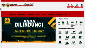 What Kelantan.gov.my website looks like in 2024 