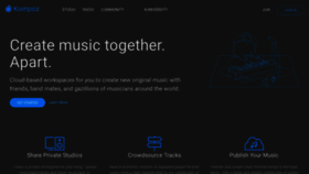 What Kompoz.com website looks like in 2024 