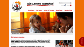 What Klinikclowns.de website looks like in 2024 