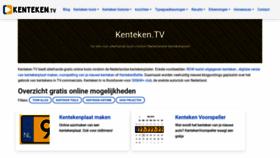 What Kenteken.tv website looks like in 2024 
