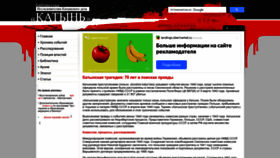 What Katyn-books.ru website looks like in 2024 