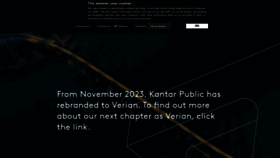What Kantarpublic.com website looks like in 2024 