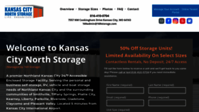 What Kansascitynorthstorage.com website looks like in 2024 