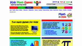 What Kidsmathgamesonline.com website looks like in 2024 