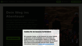 What Komoot.de website looks like in 2024 