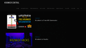 What Krunkercentral.com website looks like in 2024 