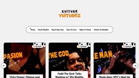 What Kulturevulturez.com website looks like in 2024 