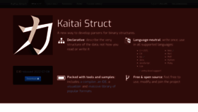 What Kaitai.io website looks like in 2024 