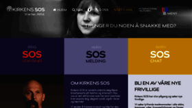 What Kirkens-sos.no website looks like in 2024 