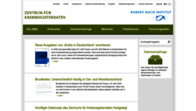 What Krebsdaten.de website looks like in 2024 