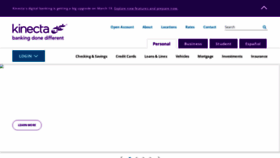 What Kinecta.org website looks like in 2024 
