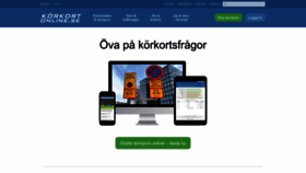 What Korkortonline.se website looks like in 2024 