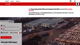 What Kvb.koeln website looks like in 2024 