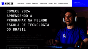 What Kenzie.com.br website looks like in 2024 