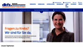 What Krebsinformation.de website looks like in 2024 