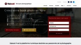What Kabook.fr website looks like in 2024 