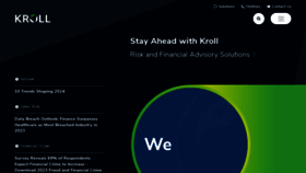What Kroll.com website looks like in 2024 