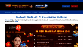 What Keonhacaingon.com website looks like in 2024 