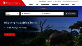 What Kenya-airways.com website looks like in 2024 