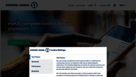 What Kuehne-nagel.com website looked like in 2024 (1 year ago)