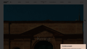 What Kering.com website looks like in 2024 