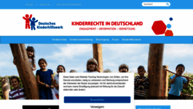 What Kinderrechte.de website looks like in 2024 