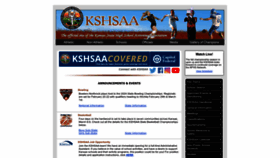 What Kshsaa.org website looks like in 2024 