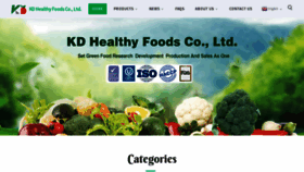 What Kdfrozenfoods.com website looks like in 2024 