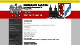 What Komornikstargard.com website looks like in 2024 