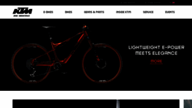 What Ktm-bikes.at website looks like in 2024 