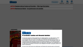 What Kuriren.nu website looked like in 2024 (2 years ago)