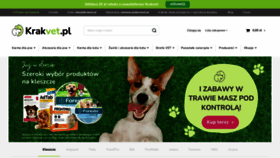What Krakvet.pl website looks like in 2024 