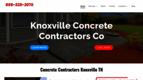 What Knoxvilleconcretecontractorsco.com website looks like in 2024 