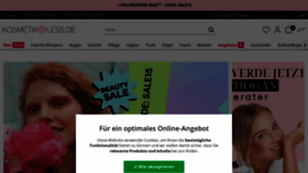 What Kosmetik4less.de website looks like in 2024 