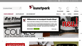 What Kunstpark-shop.de website looks like in 2024 