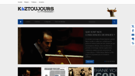 What Koztoujours.fr website looks like in 2024 