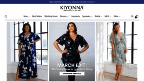 What Kiyonna.com website looks like in 2024 